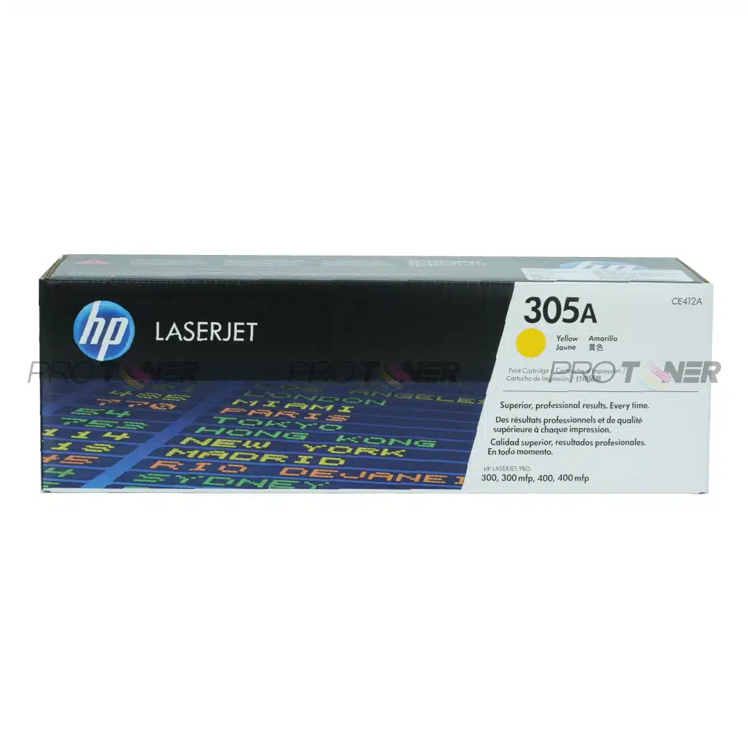 ตลับหมึก HP 305A CE412A โทนเนอร์ สีเหลือง (Original)