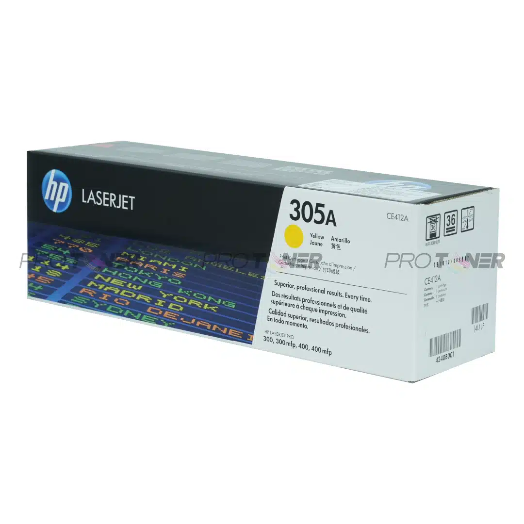 ตลับหมึก HP 305A CE412A โทนเนอร์ สีเหลือง (Original) - Image 4