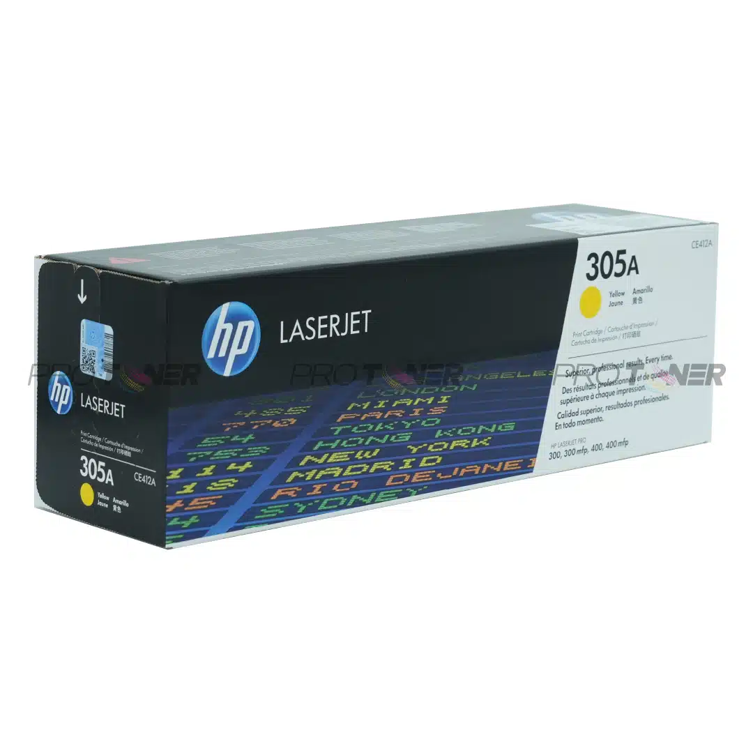 ตลับหมึก HP 305A CE412A โทนเนอร์ สีเหลือง (Original) - Image 3
